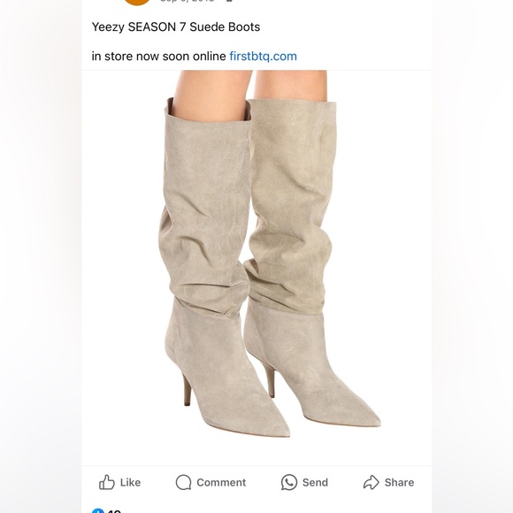 Yeezy season 7 layering knee length boots. Size 39.5 - Picture 3 of 3